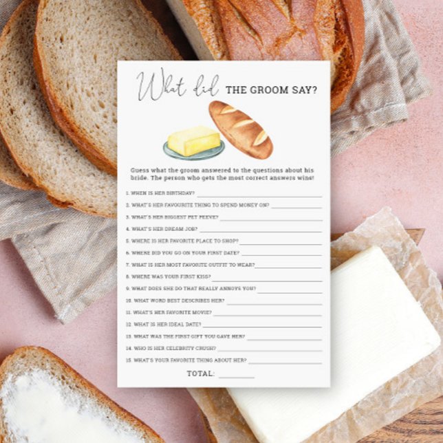 Manteiga - O que o noivo disse jogo de noiva? (Criador carregado)