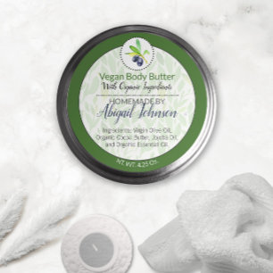 Manteiga ou Etiqueta de Geleia de Azeite Puro