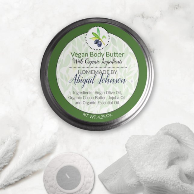 Manteiga ou Etiqueta de Geleia de Azeite Puro (Criador carregado)