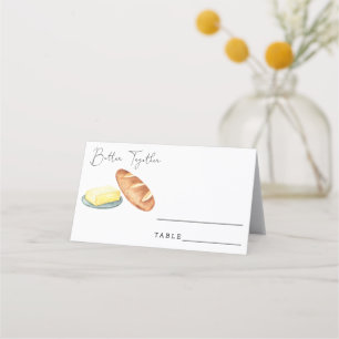 Manteiga unida - Cartões de lugar de casamento