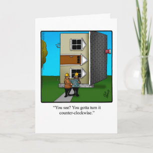 Mantendo Em Contato Um Cartão De Saudação De Humor