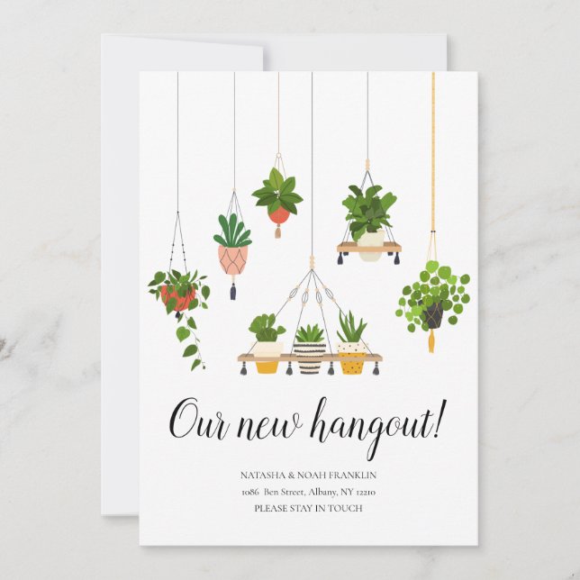 Mantendo Plantas Novo Endereço Doméstico que Mudam (Frente)