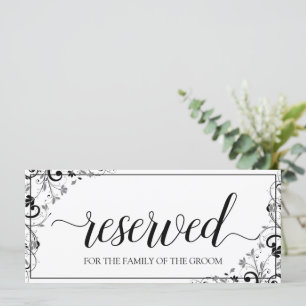 Mantendo Sinal Reservado Buquê (preto e Cinza)