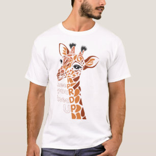 Mantenha a cabeça erguida. Unisex de camiseta engr