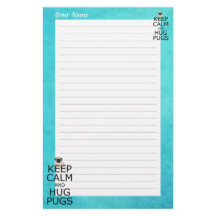 Mantenha a Calma Abrace Pugs Personalizado