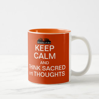 MANTENHA a CALMA - caneca de Sacredart