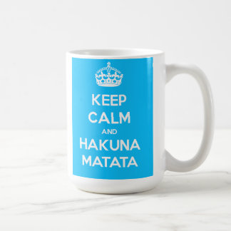 Mantenha a calma e a caneca de Hakuna Matata
