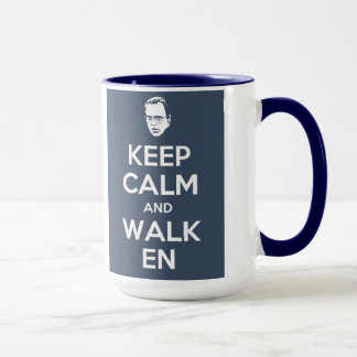 Mantenha a calma e a caneca de Walken