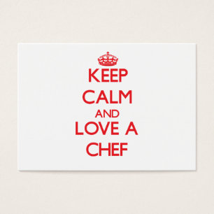Mantenha a calma e ame um cozinheiro chefe