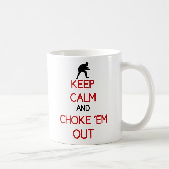 Mantenha a calma e bloqueie-os para fora caneca de (Direita)