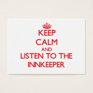 Mantenha a calma e escute o Innkeeper