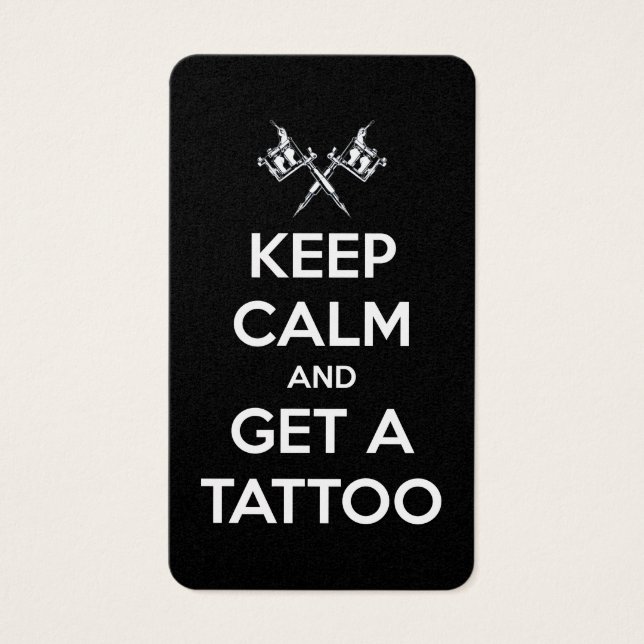 Mantenha a calma e faça uma tatuagem (Frente)