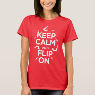 Mantenha a calma e lance-a sobre! Camisa do