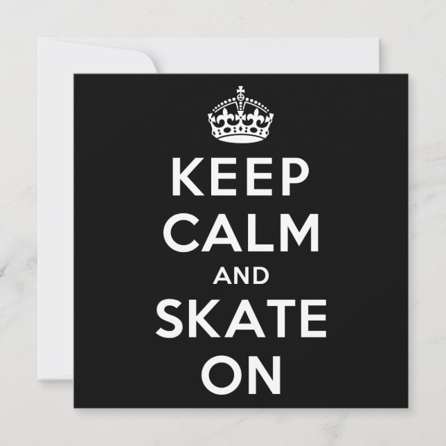 Mantenha a calma e o Skate ligados (Frente)