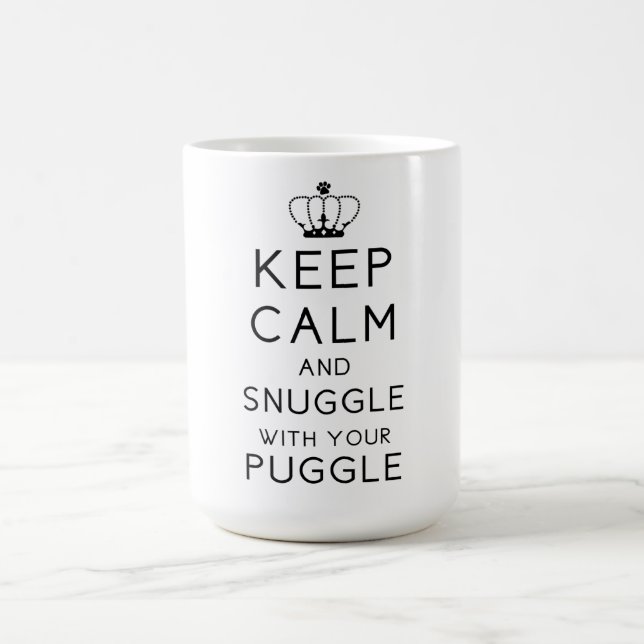 Mantenha a calma e Snuggle com sua caneca de (Centro)