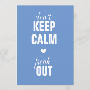 Mantenha a calma que você é um anúncio da gravidez