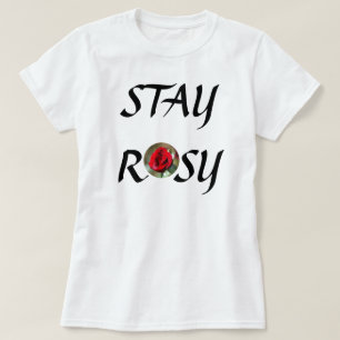 Mantenha a camisa de Rosa vermelha rosada