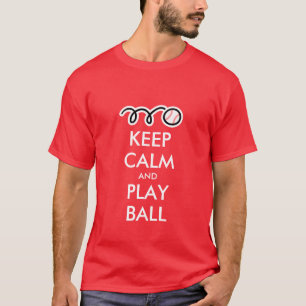Mantenha a camisa legal do basebol t da bola da