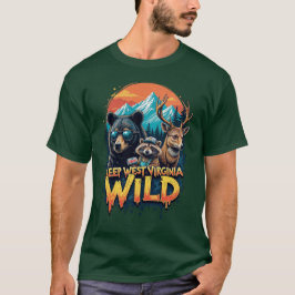 Mantenha a camiseta Wild West Virginia