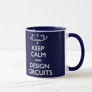 Mantenha a caneca calma dos circuitos do design