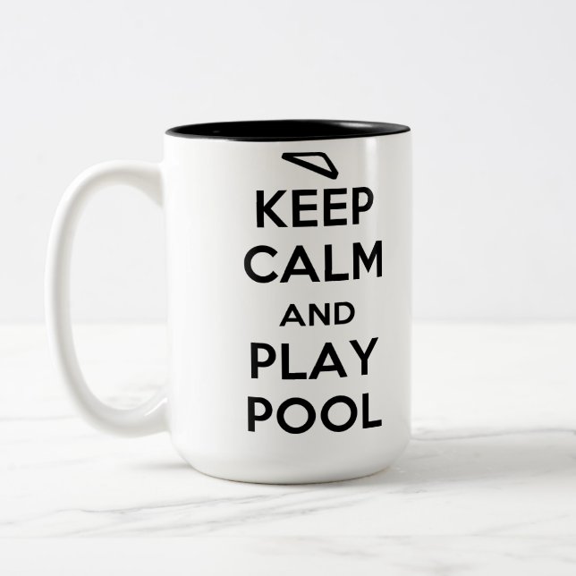 Mantenha a caneca de café da piscina da calma e do (Esquerda)