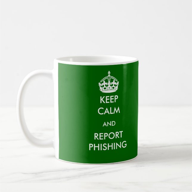 Mantenha a caneca de Phishing da calma e do (Esquerda)