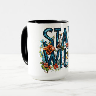 Mantenha a Caneca de viagem Floral Selvagem