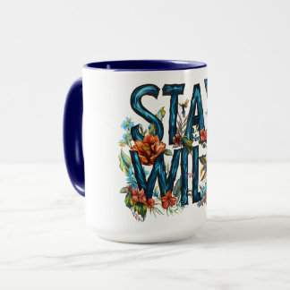 Mantenha a Caneca de viagem Floral Selvagem