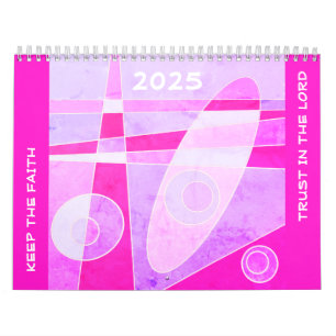 Mantenha A Fé - Confie No Calendário LORD (Rosa)