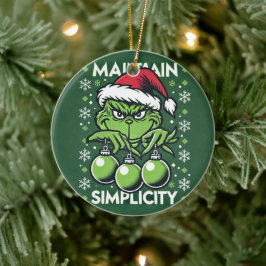 Mantenha a simplicidade! Enfeites de natal Grinich
