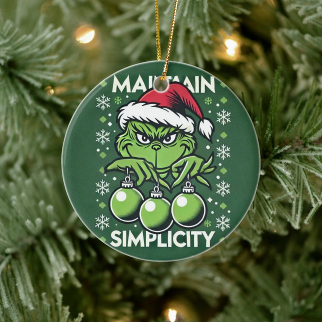 Mantenha a simplicidade! Enfeites de natal Grinich (Árvore)