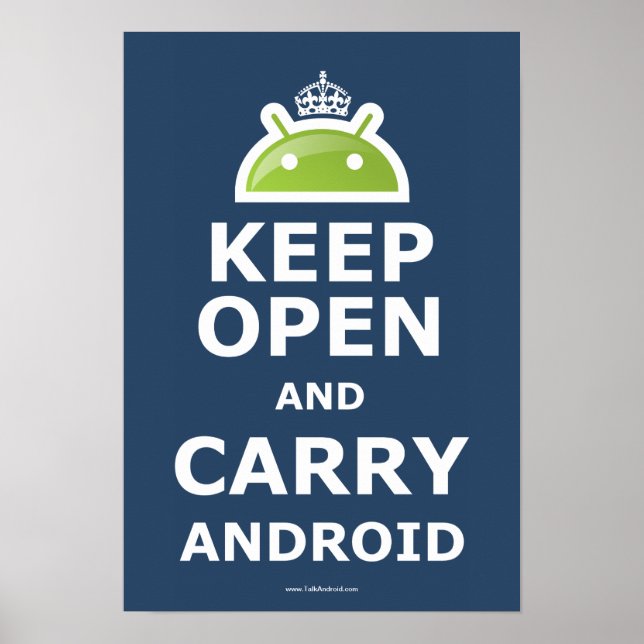 Mantenha aberto e Carregar Android Poster (Frente)