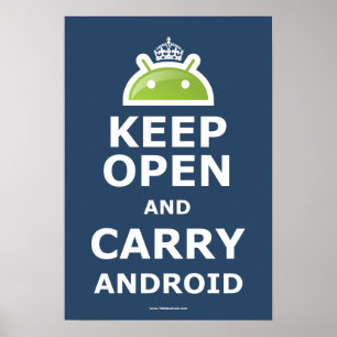 Mantenha aberto e leve o poster do Android