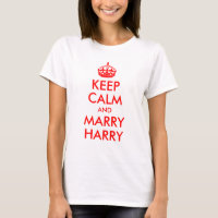 Mantenha Calma e Case com o Príncipe Harry Camisa