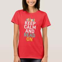 Mantenha calma e leia sobre a camiseta do Geek do 