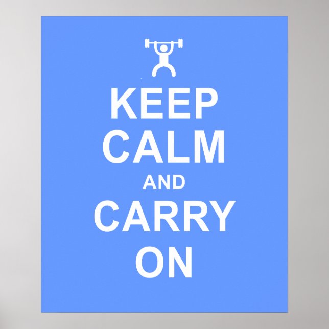 Mantenha Calma Malhação de Motivação da Poster (Frente)