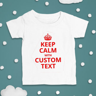 Mantenha Calma Modelo de Cota Personalizada Camisa
