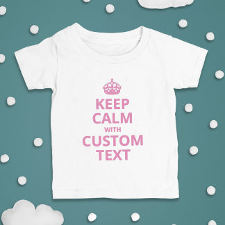 Mantenha Calma Modelo de Cota Personalizada Camisa