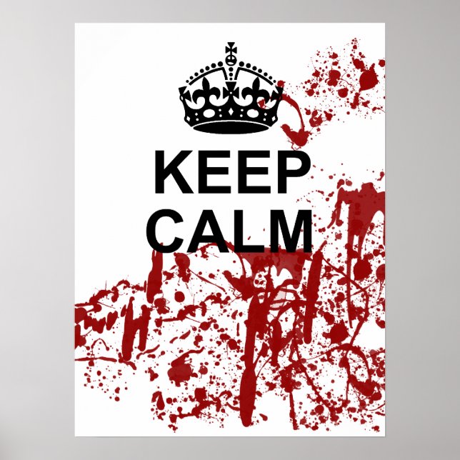 Mantenha calma Zombie Apocalypse Poster (Frente)