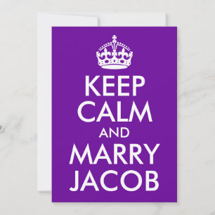 Mantenha calmo e casado Jacob