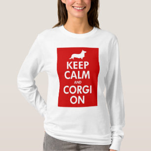 Mantenha calmo e continue a camisa do casaco de l