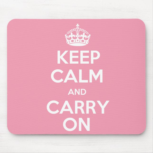 Mantenha calmo e continue Mousepad (Frente)