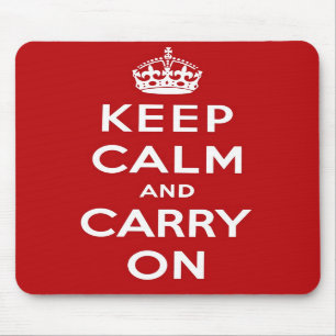 Mantenha calmo e continue Mousepad