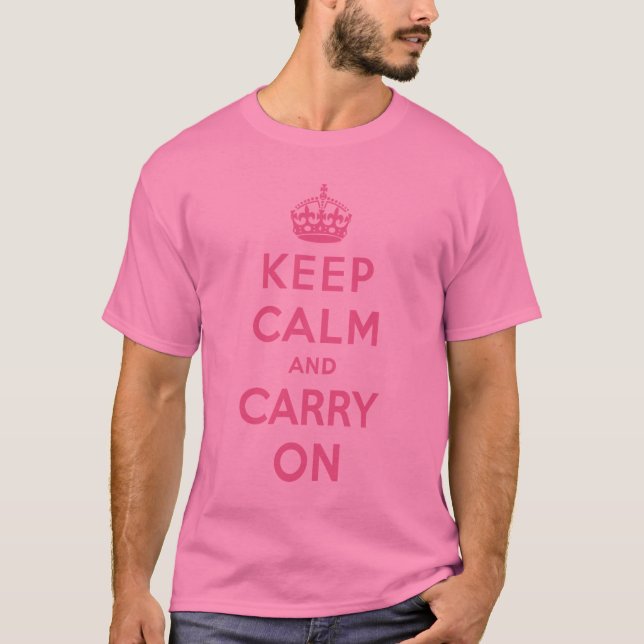 Mantenha calmo e continue o t-shirt (Frente)