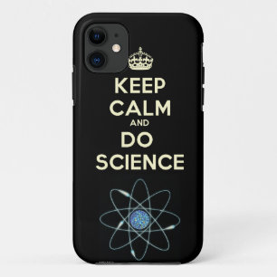 Mantenha calmo e faça capas de iphone da ciência