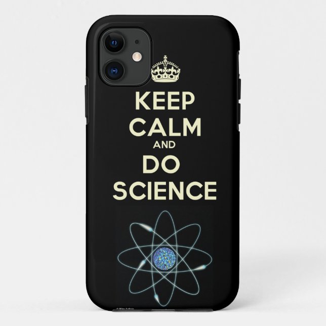 Mantenha calmo e faça capas de iphone da ciência (Verso)