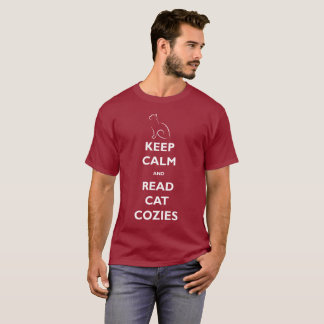 Mantenha calmo e leia o t-shirt dos homens de