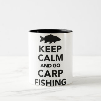 "Mantenha calmo e vá caneca da pesca da carpa"
