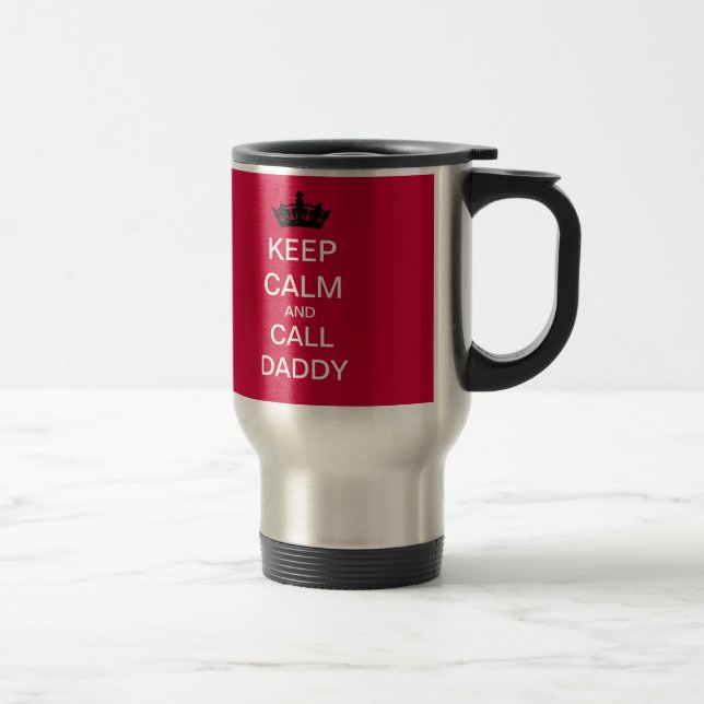 MANTENHA caneca de viagem CALMA e da chamada do (Direita)
