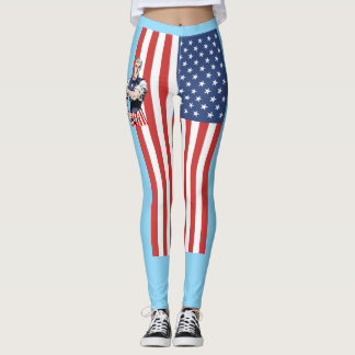 Mantenha fortes leggings americanas